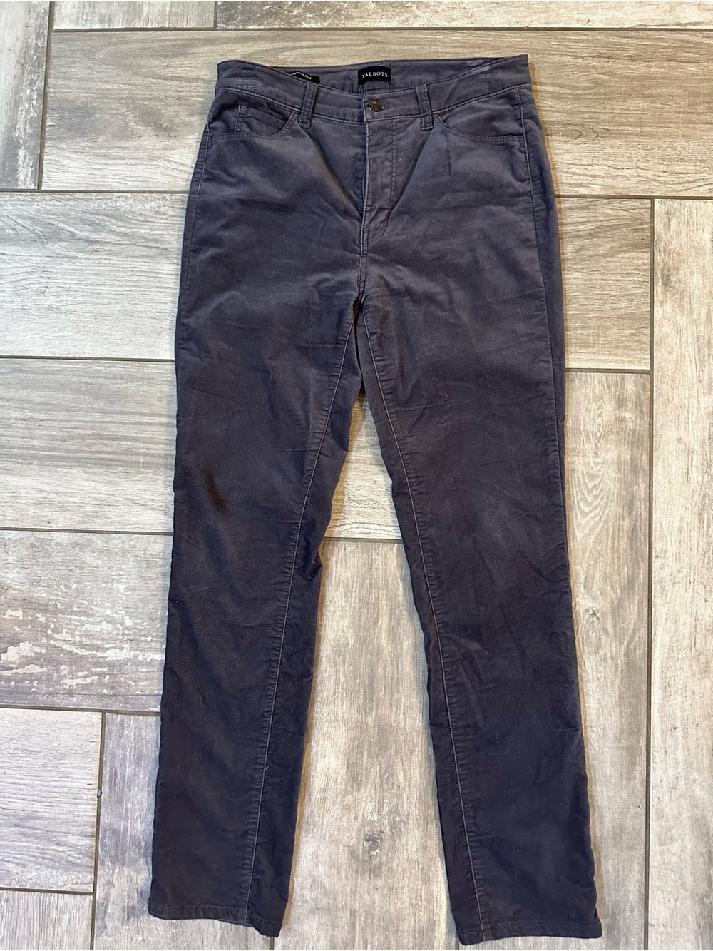 Talbots Dark Grey Straight-Leg Women's Pants